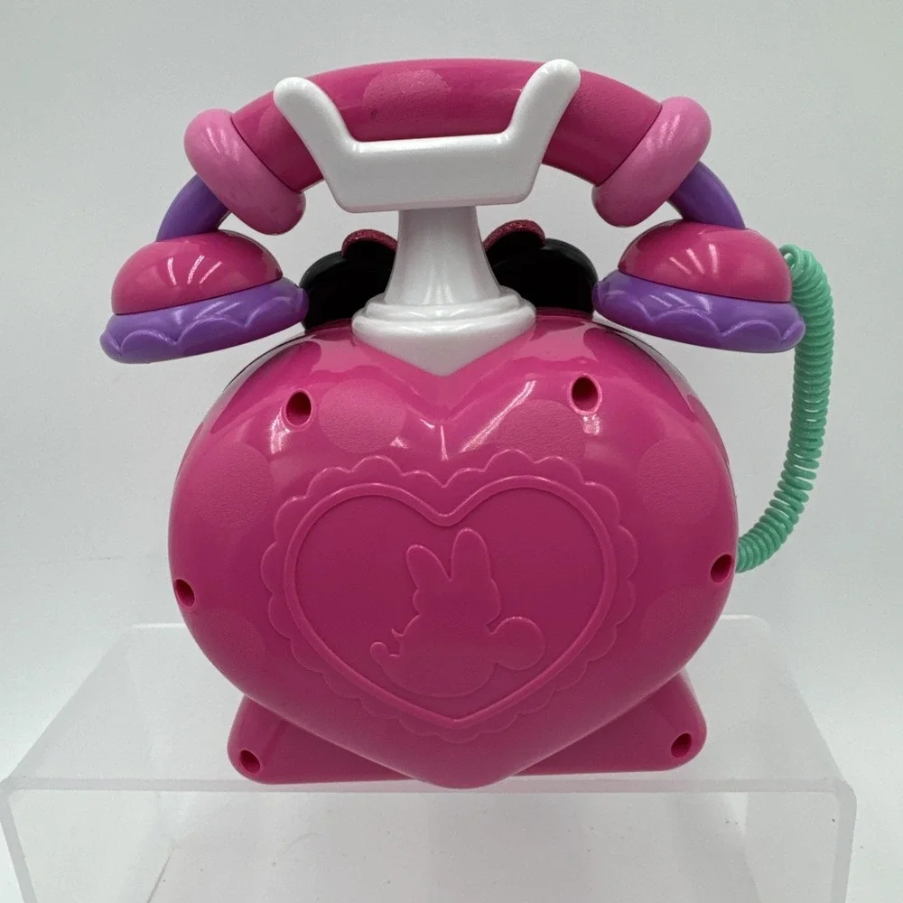 Disney Junior Minnie Mouse Ring Me Rotary Phone Pink Lights &‎ Sounds